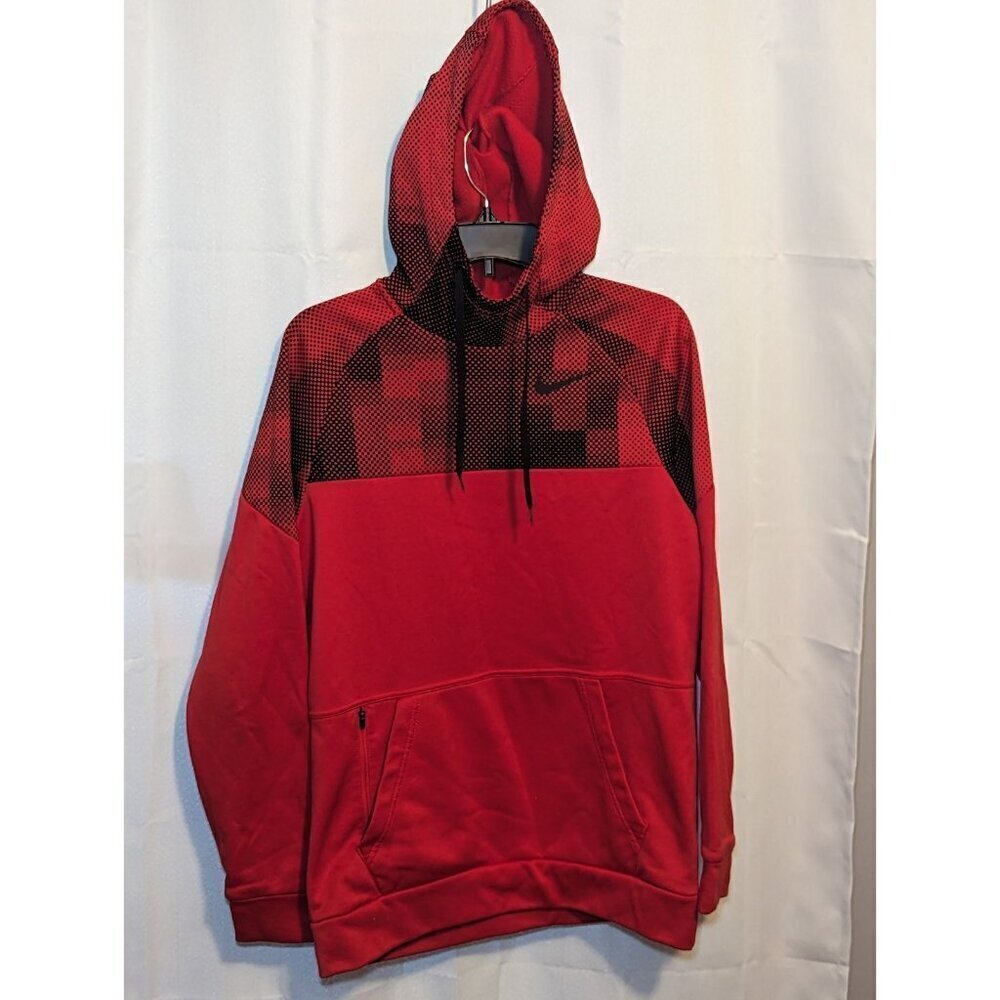 Nike Therma Fleece Training Mens Small Red Hoodie CA#05553 RN#56323